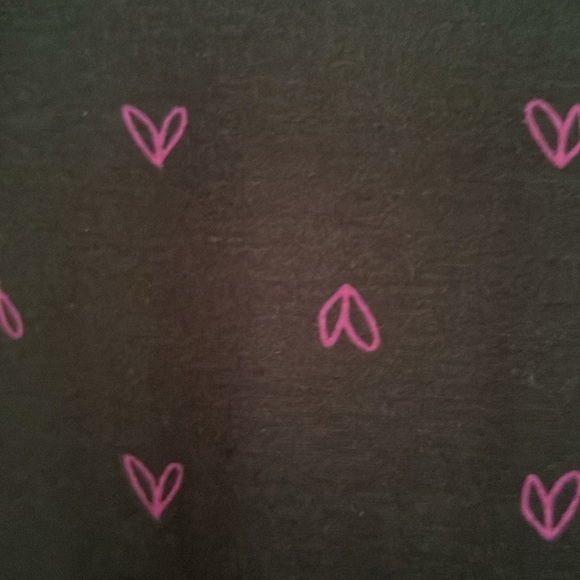 LULAROE Black Heart Patterned Short Sleeved Midi Dress, Size XXS, EUC - Picture 8 of 9